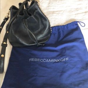 Small black Rebecca Minkoff bucket bag
